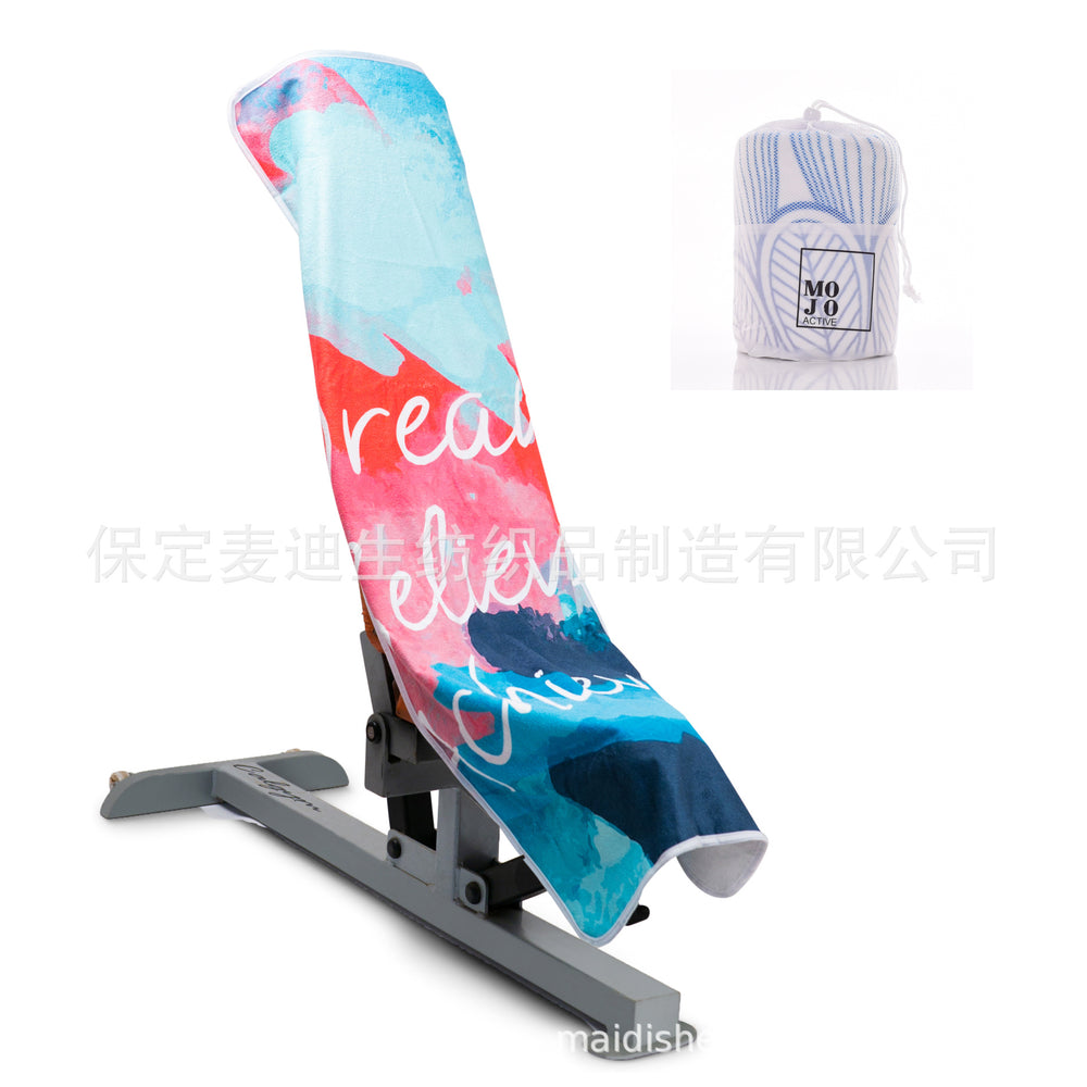 Sports towel, quick sweat-absorbing gym mat, outdoor running, enlarged quick-drying towel with strong magnetic sweat towel wholesale