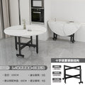Folding table - round, compact, multi-functional, extra-thick, portable round table - living room folding dining table
