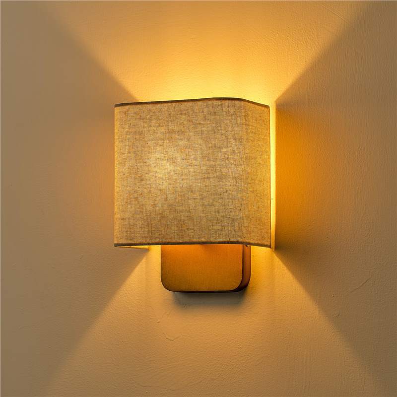 American retro fabric bedside lamp for bedroom, living room, study - creative minimalist designer home decor lighting fixture