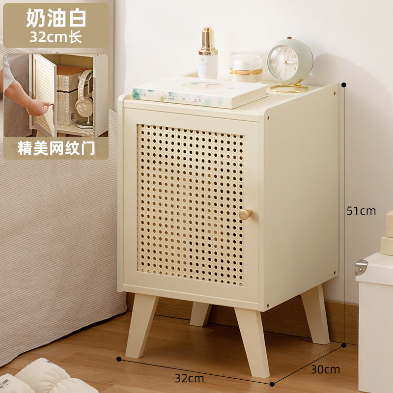 Bedroom bedside table accessible luxury small for home ultra-narrow bedside cabinet bedside storage cabinet modern casual side cabinet