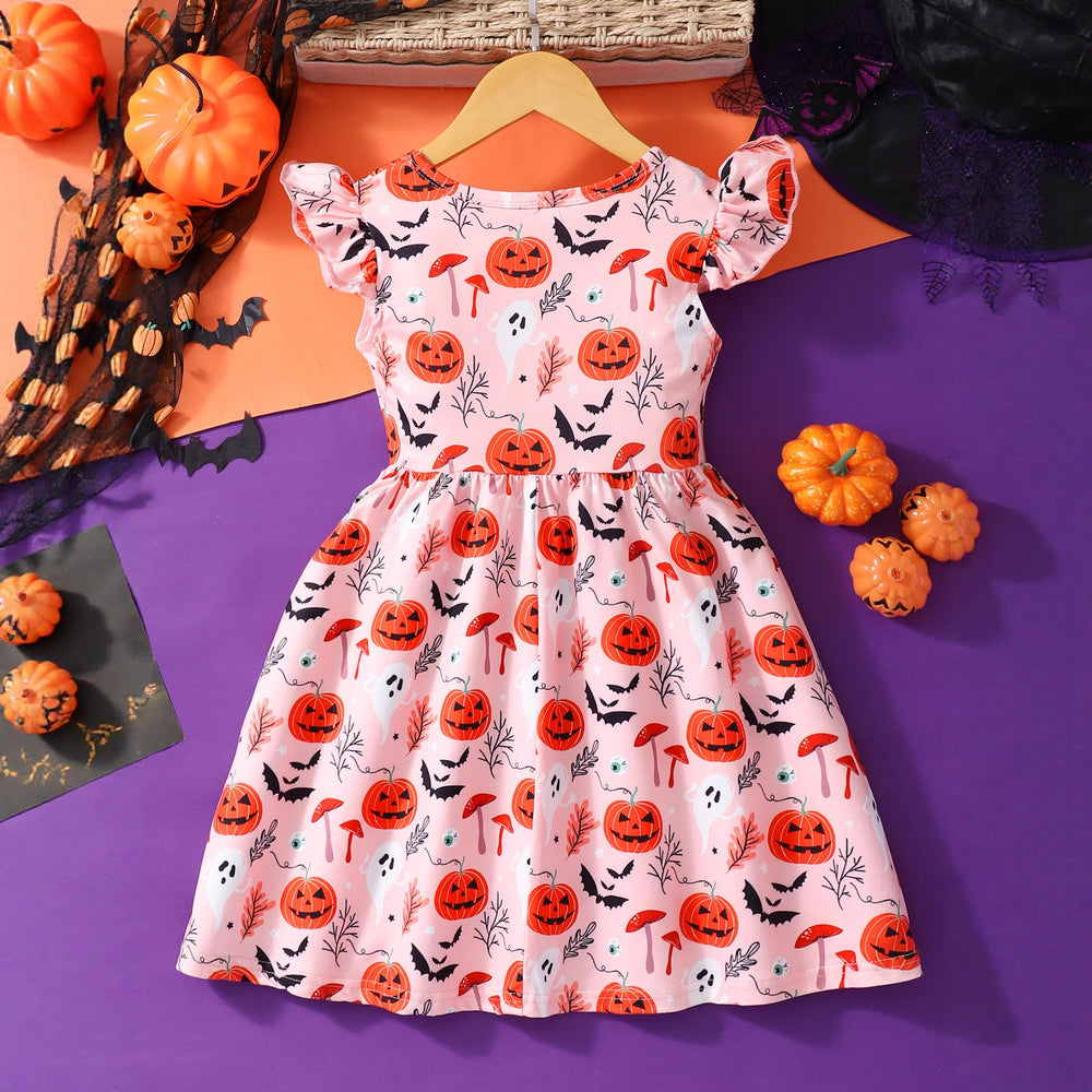 European and american cross-border specially designed sleeveless sundress with flutter sleeves for toddlers and young children - perfect for summer holidays and festivals