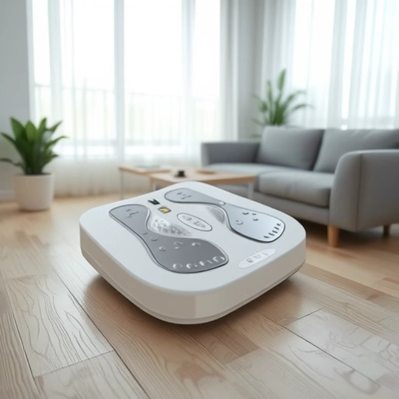 Pulse foot massage machine cross-border foot pad vibration multi-functional leg beauty machine hot compress fully automatic foot bottom massager