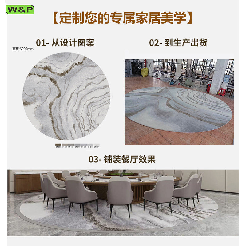 Handmade wool carpet - custom designs available for hotels, vip lounges, reception halls, state-owned enterprise conference centers - full coverage area rugs