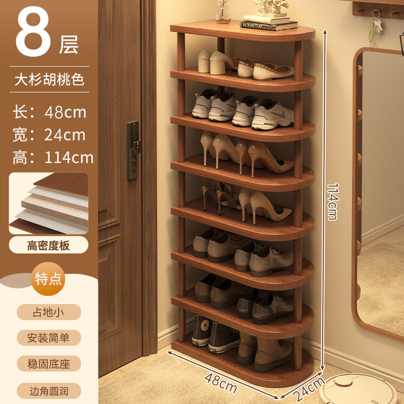 Shoe rack home door multi-layer strong and good-looking small narrow rack rental simple indoor shoe storage rack storage shoe cabinet