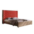 Modern creative italian american style zipper closure light luxury black double bed for home bedroom master bedroom upholstered wedding bed