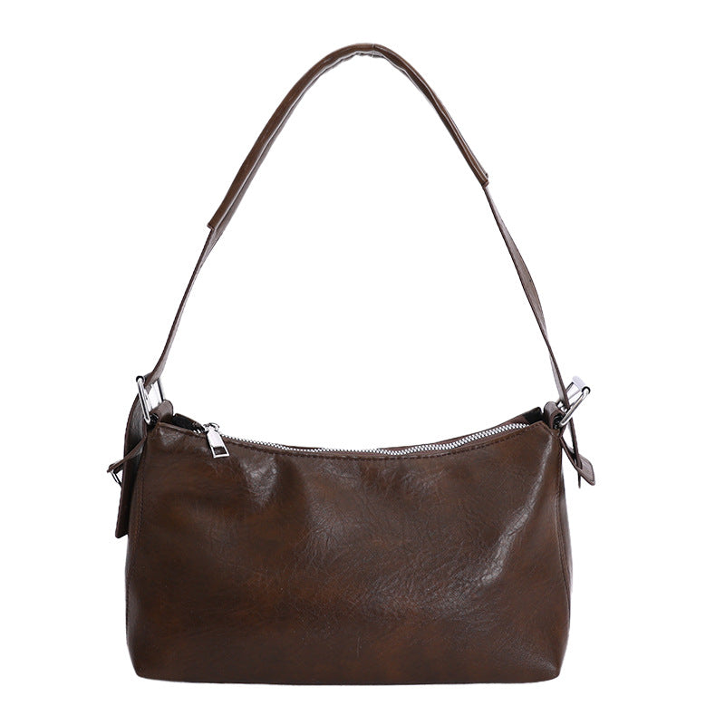 niche style large-capacity crossbody bag fashion texture bag trendyretro armpit bag women's casual shoulder bag