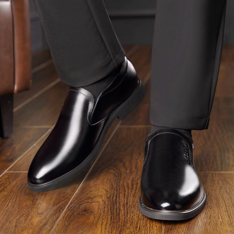 【military-grade leather shoes - premium quality】100% full grain cowhide leather, clearance sale! soft sole leather shoes for men, perfect for casual and business wear
