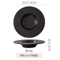 11inch straw hat tray-matte black