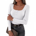 Amazon fashion casualeasiest for matchsilm comfy basics t-shirt spring summer new arrivallong sleevespulloverslimming looktops