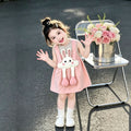 Toddler suitsummer summer clothing new arrivalfashionable baby overalls two-piece set clothes casual super cute