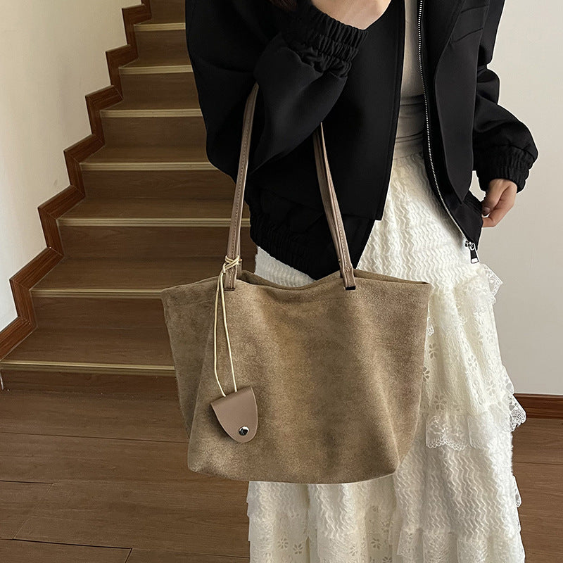 retro underarm bag women's new bag classy sense easiest for match shoulder bag casual large capacity mother-in-law tote bag