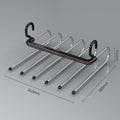 Foldable pants rack - multi-layer, multi-functional pants hanger for home use - no-trace, non-slip pants organizer - the ultimate pants storage solution