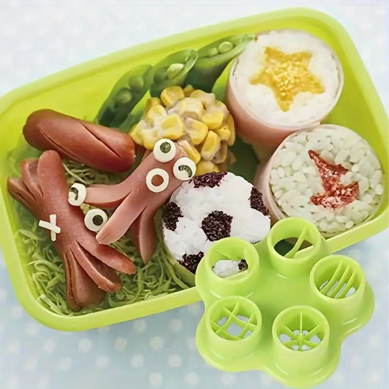 exclusive cute flower-shaped sausage mold ham sausage cutter kidsdiy lunch making tool