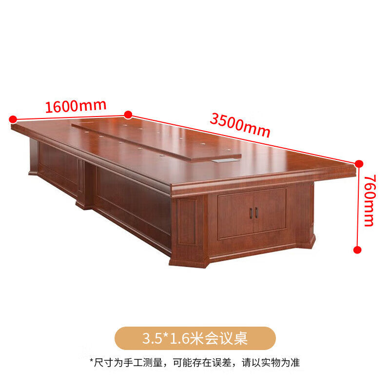 Saint li paint conference table with solid wood veneer, long table for company reception and training, large negotiation table and chair set