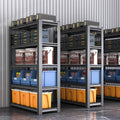 Shelves, shelves, for home, multi-layer floor-standing warehouse, balcony storage, utility room, commercial overtime steel storage shelves