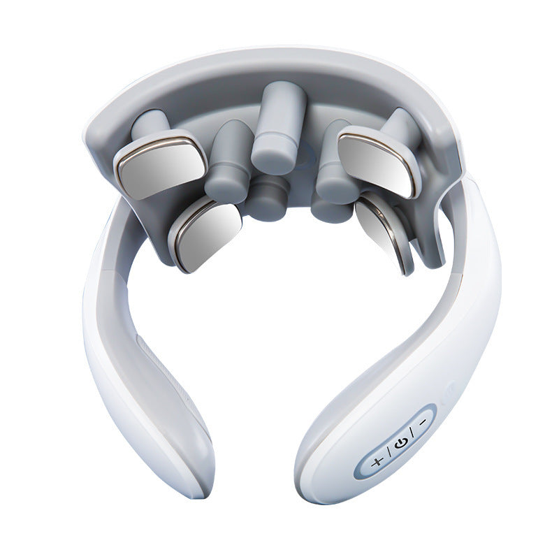 Cervical spine massager - new shoulder & neck pulse therapy device, rechargeable heated neck support, cervical spine massager