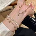 Heart-shaped tassel zircon bracelet - 2024 new arrival: lightweight luxury, unique, exquisite, and high-end jewelry for women