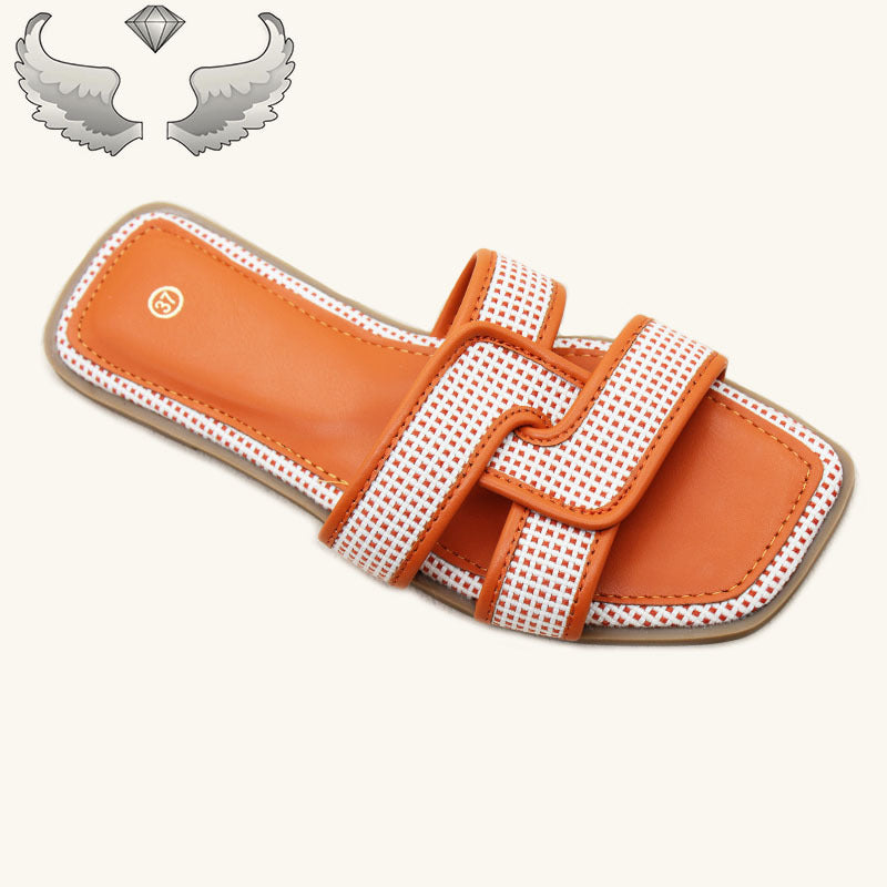 slippers wholesale外贸潮州女鞋平底鞋时尚夏季新款防滑轻便拖鞋