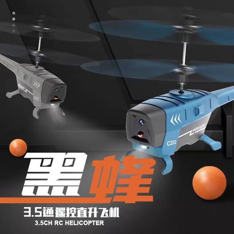 remote control helicopter 3.5 channels rechargeable and drop-resistant controllable left and right drone aircraft kids toys