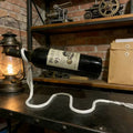 Wrought iron wine rack ornament, home wine rack, creative floating wine bottle holder, living room decoration wine cabinet shelf