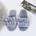 Indoor heattechstuffed slippers cartoon cotton slippers women's home cutestuffed family slippers butterfly floor slippers
