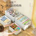 Living room storage box with wheels, foldable book box, toy classroom storage box, clothes for home storage handy gadget box
