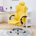 [luxury comfortable sponge seat cushion] yellow + headrest