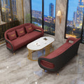 Italian minimalist curved office sofa set - modern, simple business reception, negotiation table and chairs for sales centers