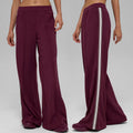 fall/winter new modal air layer anti-pilling white stripe draped loose wide-leg casual sports pants for women
