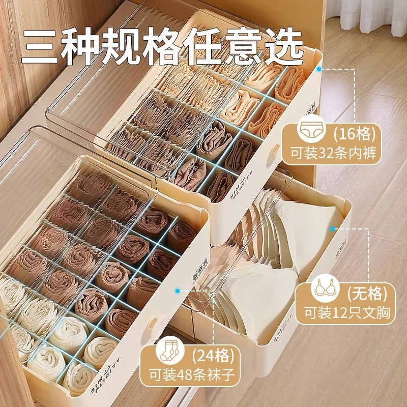 Socks Underwear Panties Drawer Type 3-in-1 Multifunctional Storage Bedroom Home Wardrobe Close-fitting Clothing Organizing Box