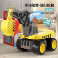 Large excavator kids toy car can seat people remote control engineering vehicle hook push excavator boy gift beach toy