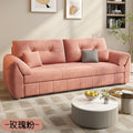 Detachable and washable velvet sofa bed, dual-purpose, foldable, integrated small apartment, cream style, storage, single and double, special price function