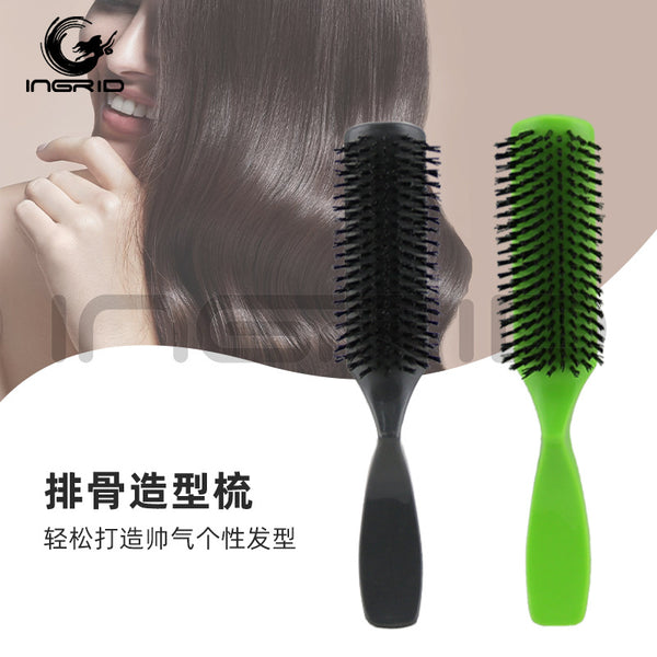 Rib shape comb hair salon special men's straight hair comb retro oil head big back hair comb anti-static ribs comb