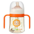 Babycare elephant bottle newborn baby bottle with handles 1+ years baby bottle ppsu straw bottle anti-colic