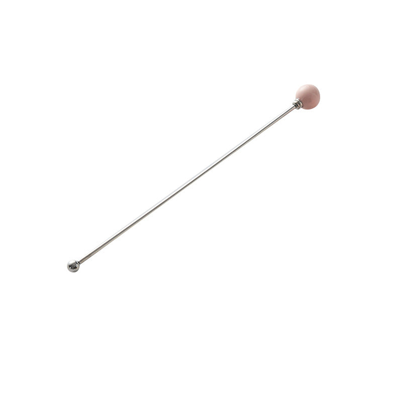 304 stainless steel tea & coffee stirring rods - multi-colored dessert picks - high-value ceramic handle milk frothing sticks - wholesale