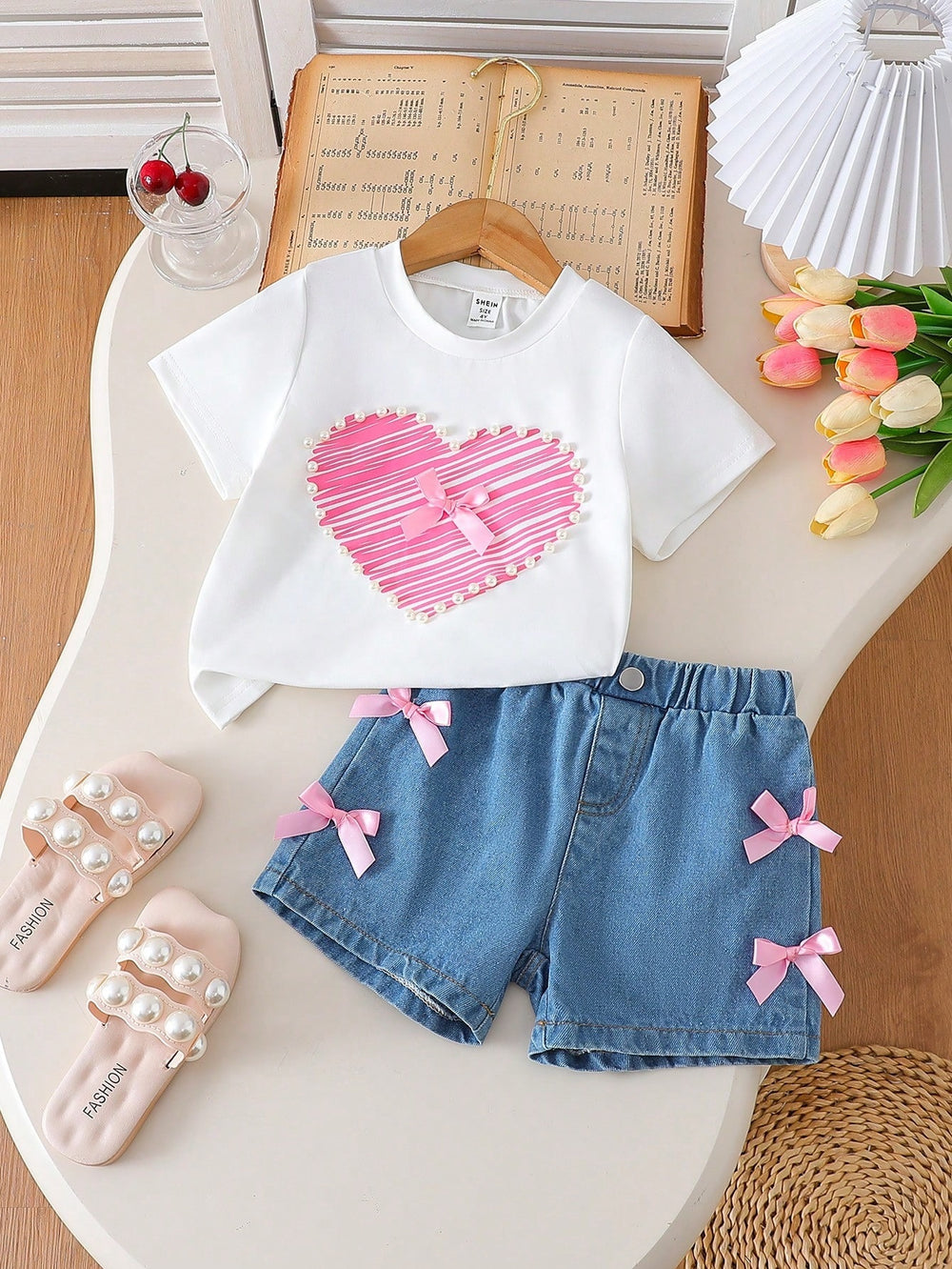 European and american  independent station foreign trade cross-border valentine's day theme heart printing round neck long-sleeved girl