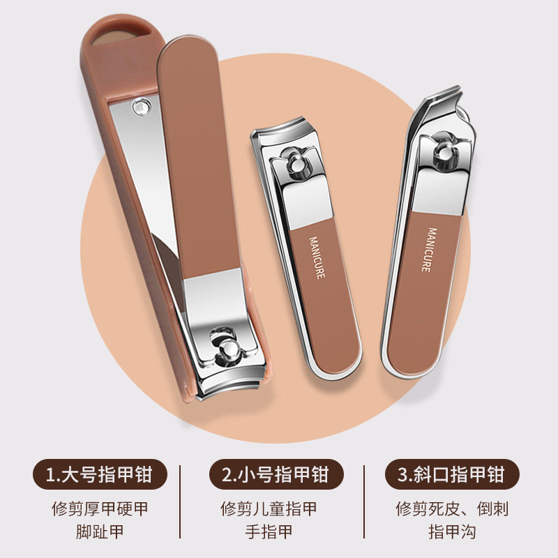 portable anti-splash nail clipper set beauty manicure nail clipper set manicure tool set complete set
