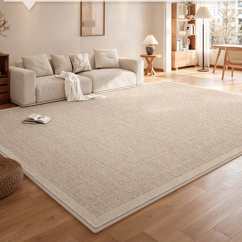 Removable and washable carpet living room medieval cream style no-wash and wipeable double-layer removable machine washable soundproof floor mat for home use