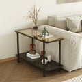 Movable small side table with slit storage rack, accessible luxury simple corner table, small table, sofa side coffee table, for home tea table