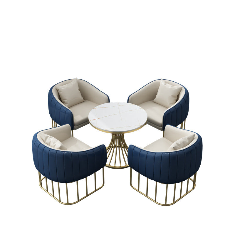 Negotiation table and chair combination sales office hotel rest area beauty salon photo studio reception sofa casual coffee shop booth
