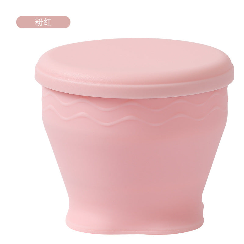 2025 new cross-border silicone macaron cup - cute & fun foldable water bottle, 180ml - promotional gift