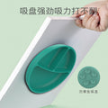 Custom food-grade silicone baby feeding plate - all-in-one snack tray with suction cup, round divided food bowl, weaning supplies