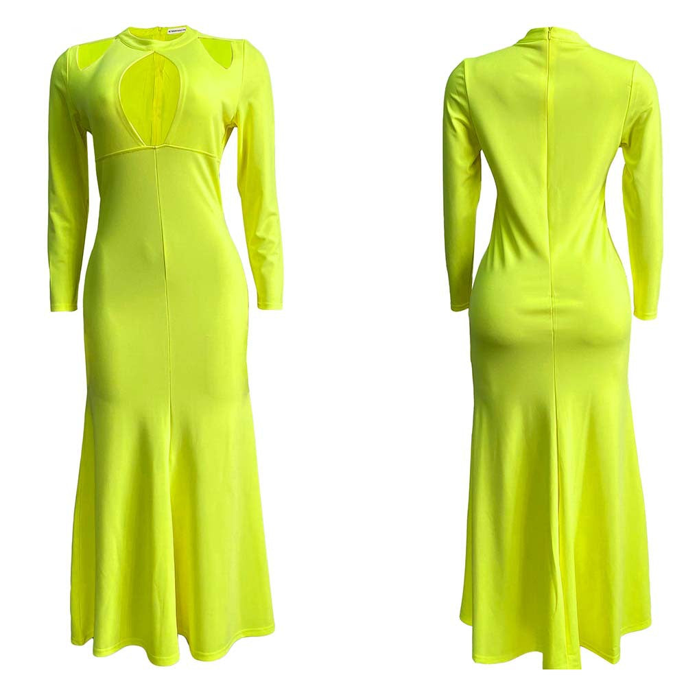 C8416   autumn new arrival women's plus size high waist sexy mermaid dress african maxi dress