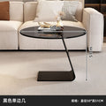 High-grade gray glass side table