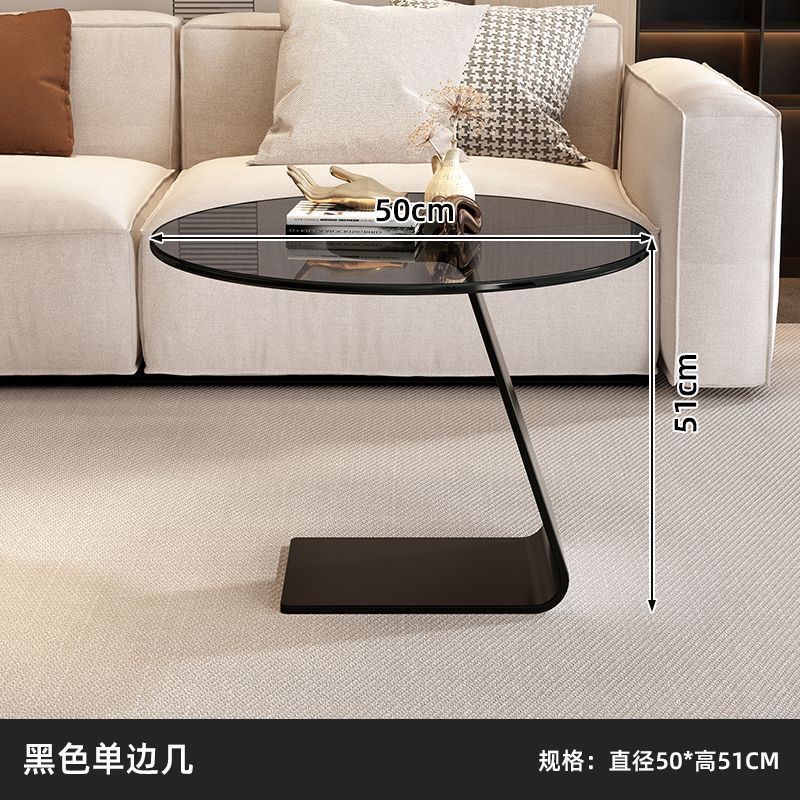 Italian solid wood coffee table living room glass modern round for homeaccessible luxury tea table casualnormcoreclassy side table combination