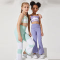 Custom slit back yoga top tie-dye tank top women's quick-dry running sports short sleeve fitness apparel
