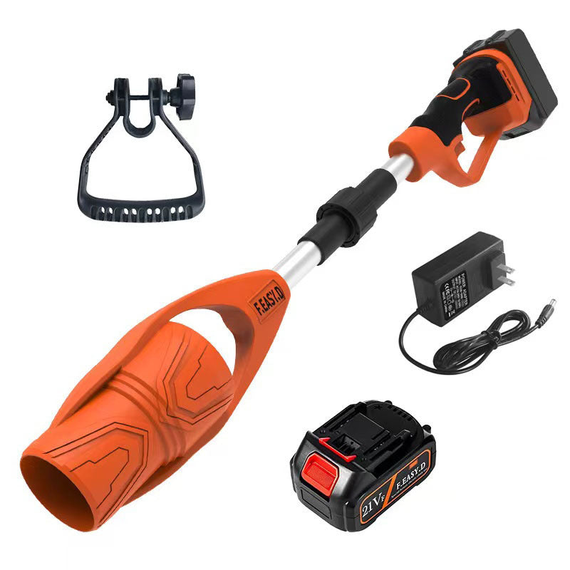 Lithium-ion cordless leaf blower - foldable handheld blower for snow, leaves, and dust - high-power rechargeable