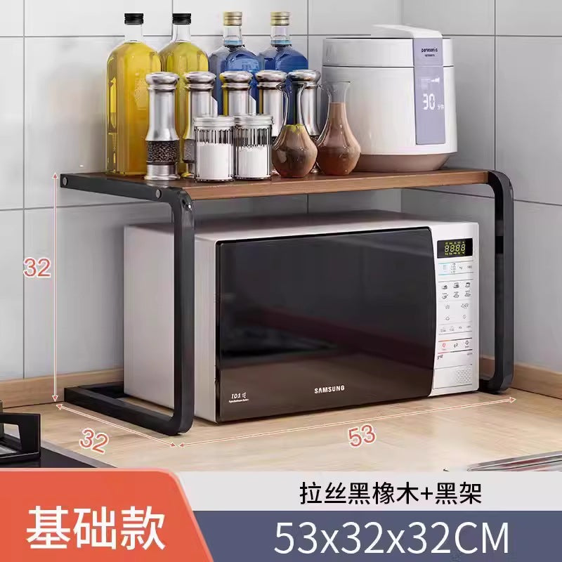 Shelf storage rack floor-standing multi-layer kitchen multi-functional microwave oven storage rack for home simple sundries storage rack