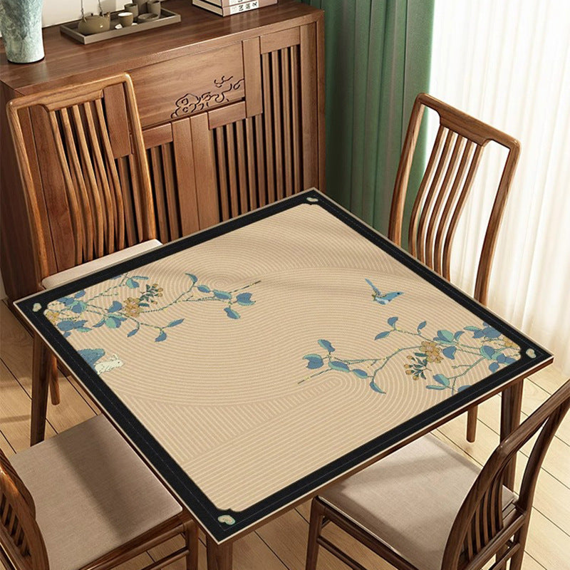 Tablecloth mahjong table special no-wash  new year table mat sound insulationthickenednon-slip new chinoiserie winter tablecloth