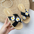 Daisy soft sole slippers women's summer outdoor wear 2024 new anti-slip bath versatile casual beach sandals